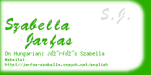 szabella jarfas business card